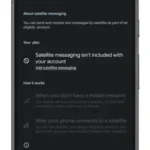 Android 15 satellite text