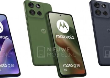Renderingar på Moto G56 från Motorola