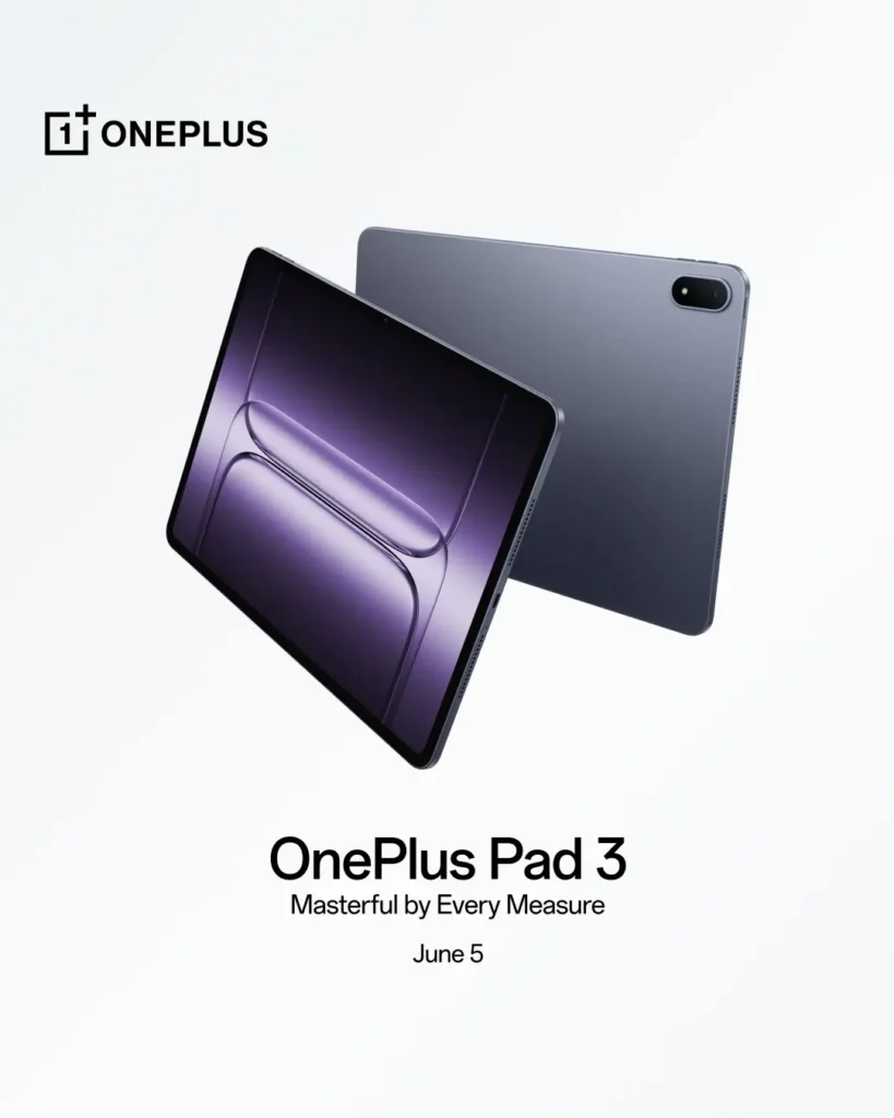 OnePlus Pad 3 kommer presenteras globalt 5 juni